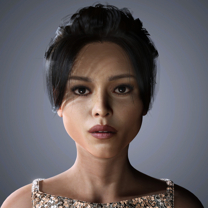 Jenna Ortega Character Low-poly Modèle 3D .c4d .max .obj .3ds .fbx .stl .blend