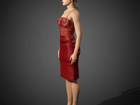 Taylor Swift Character 3D Model