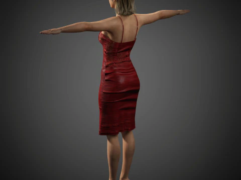 Taylor Swift Character 3D Model