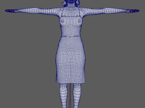 Taylor Swift Character 3D Model