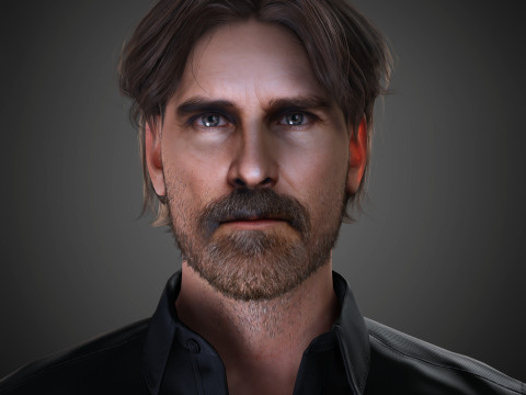 Christian Bale Character 3D 模型