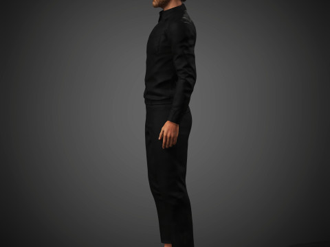 Christian Bale Character 3D Model