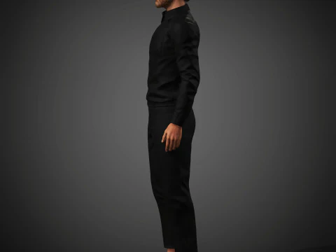 Christian Bale Character 3D Model