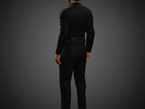 Christian Bale Character 3D Model