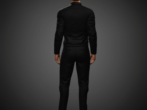 Christian Bale Character 3D Model