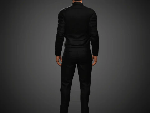 Christian Bale Character 3D Model