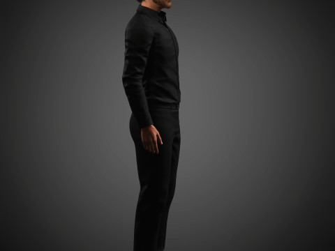 Christian Bale Character 3D Model