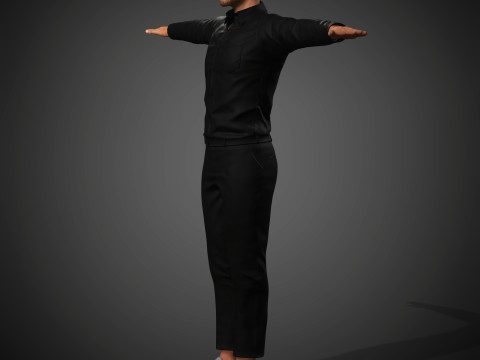 Christian Bale Character 3D Model