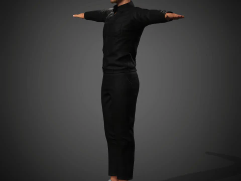 Christian Bale Character 3D Model