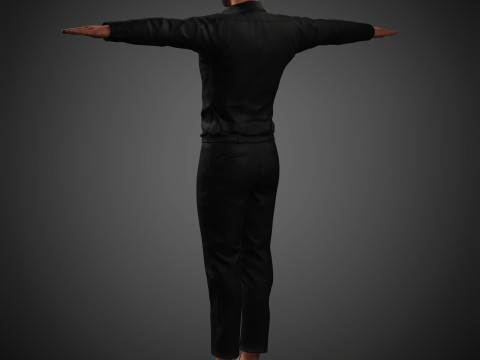 Christian Bale Character 3D Model