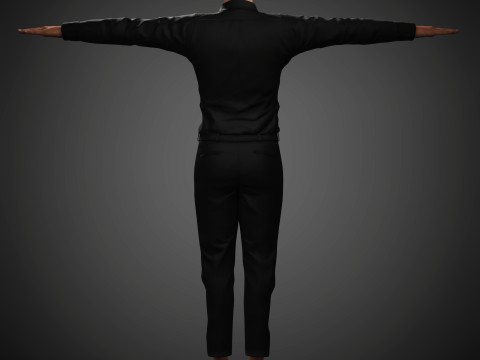 Christian Bale Character 3D Model