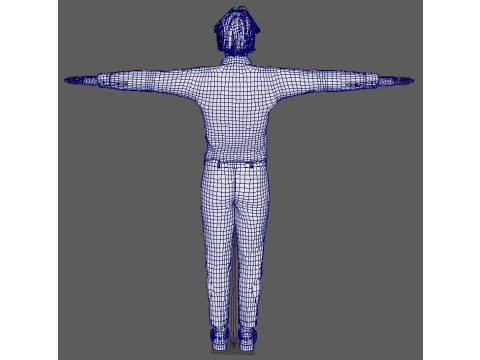 Christian Bale Character 3D Model