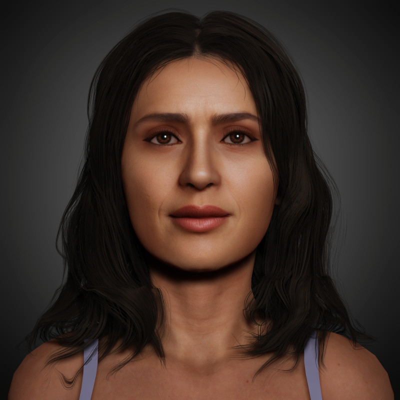 Salma Hayek Character Modèle 3D .c4d .max .obj .3ds .fbx .stl .blend