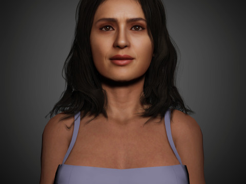 Salma Hayek Character Modèle 3D