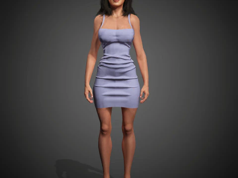 Salma Hayek Character 3D Model