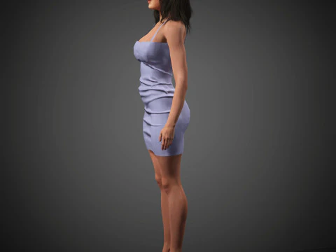 Salma Hayek Character 3D Model