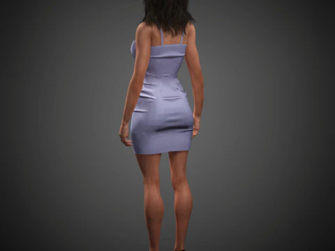 Salma Hayek Character 3D Model