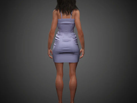 Salma Hayek Character 3D Model
