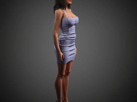 Salma Hayek Character 3D Model