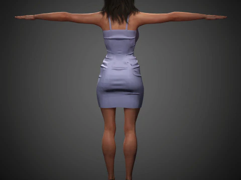 Salma Hayek Character 3D Model
