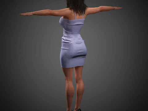 Salma Hayek Character 3D Model