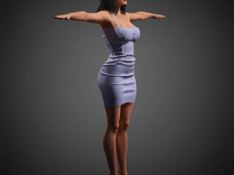 Salma Hayek Character 3D Model