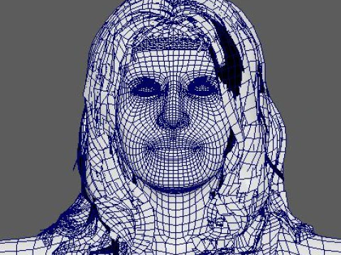Salma Hayek Character 3D Model