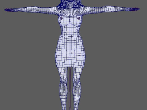 Salma Hayek Character 3D Model