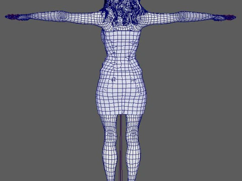 Salma Hayek Character 3D Model