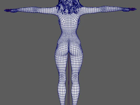 Salma Hayek Character 3D Model