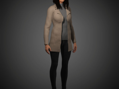 Maria Corina Machado Character 3D 模型
