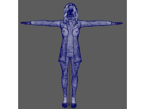 Maria Corina Machado Character 3D 模型