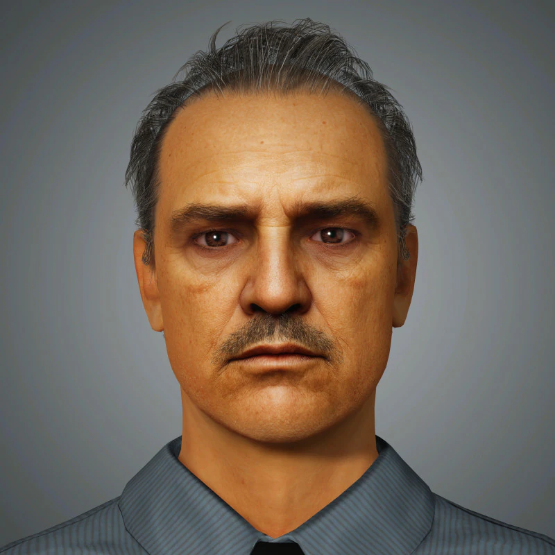 Marlon Brando Character 3D Model .c4d .max .obj .3ds .fbx .stl .blend 
