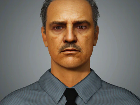 Marlon Brando Character 3D Model