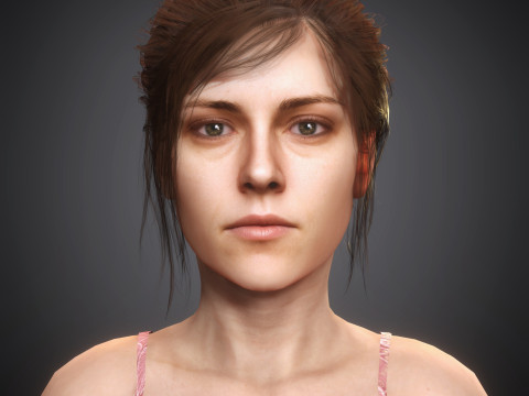 Kristen Stewart'ın Karakteri 3D Model