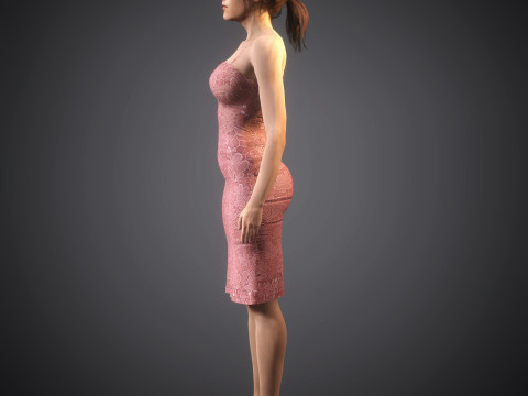 Kristen Stewart'ın Karakteri 3D Model