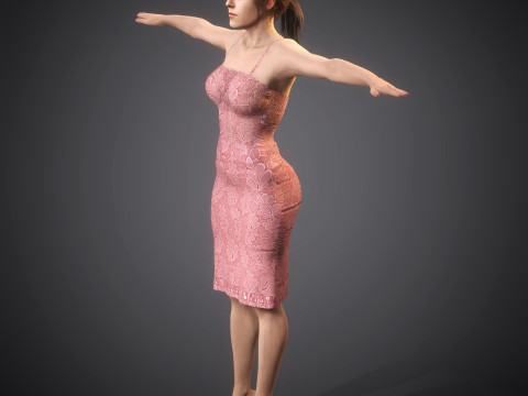 Kristen Stewart'ın Karakteri 3D Model