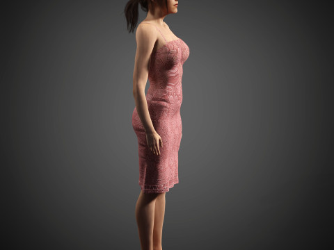 Kristen Stewart'ın Karakteri 3D Model