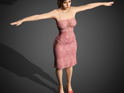 Kristen Stewart'ın Karakteri 3D Model