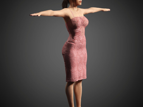 Kristen Stewart'ın Karakteri 3D Model