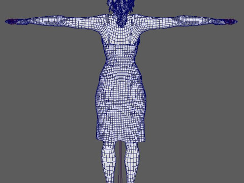 Kristen Stewart'ın Karakteri 3D Model