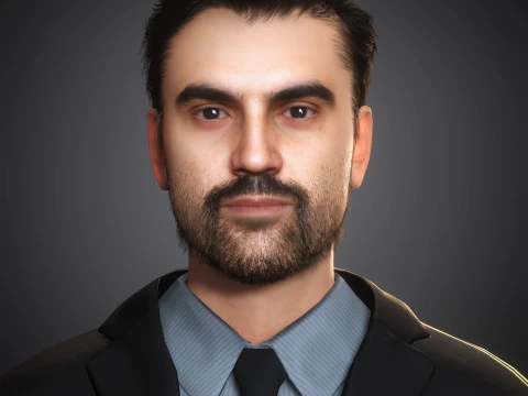 Zohran Kwame Mamdani Karakteri 3D Model