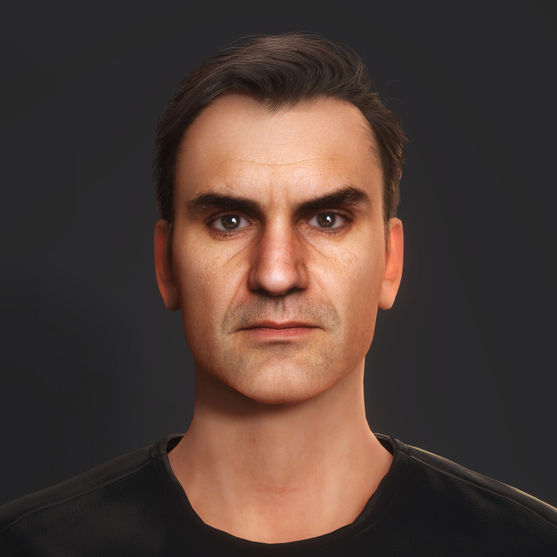 Personnage de Roger Federer Modèle 3D .c4d .max .obj .3ds .fbx .stl .blend 