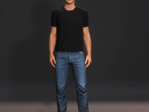 Roger Federer Character 3D Model