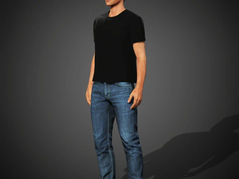 Roger Federer Character 3D Model