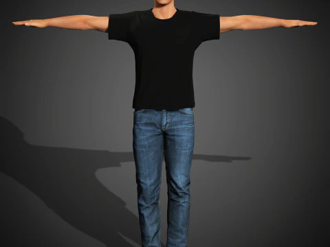 Roger Federer Character 3D Model