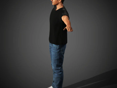 Roger Federer Character 3D Model
