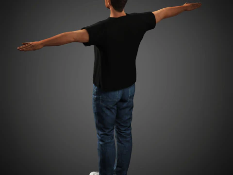 Roger Federer Character 3D Model