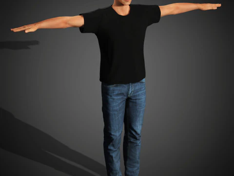 Roger Federer Character 3D Model