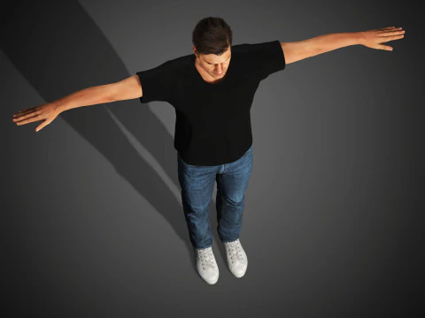 Roger Federer Character 3D Model